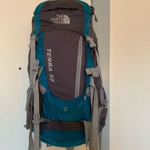 Backpacking backpack, The North Face 55L